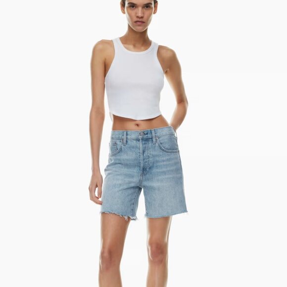 Aritzia | The Yoko Mid Thigh Short in Pink - Size 31 - Picture 13 of 13